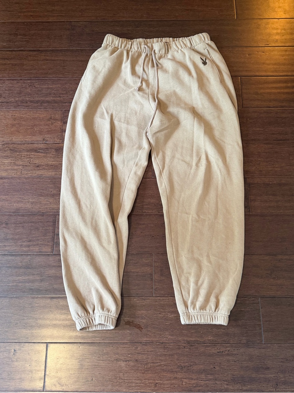 PLAYBOY Men's Beige Sweatpants